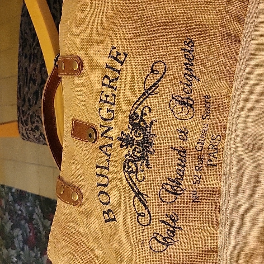 Hand embellished tote-style purse